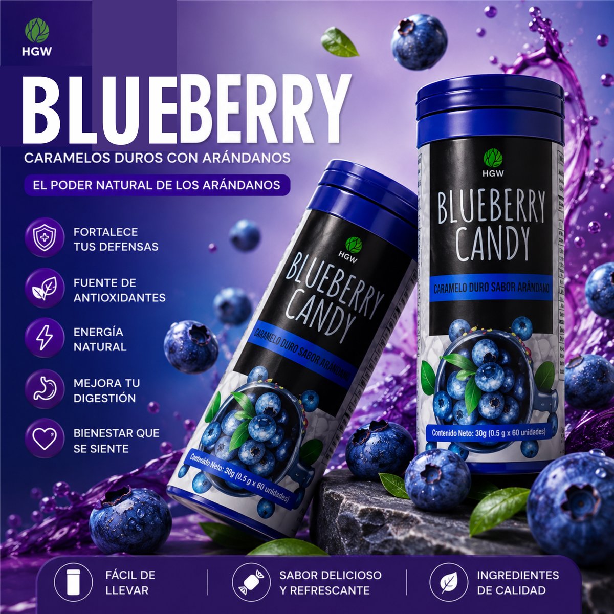 HGW Blueberry Candy